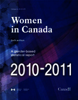 Cover of the publication Women in Canada 2010-2011